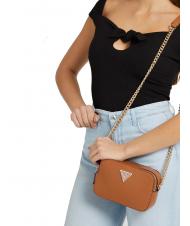 GUESS NOELLE Mini geantă pentru cameră cu curea de umăr coniac ușor - Genți femei - 4