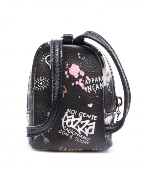 Astuccio portachiavi mini zaino  negru - Portchei