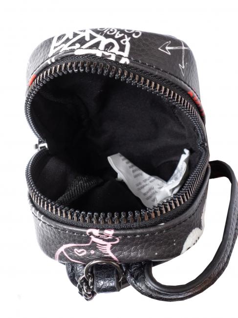 Astuccio portachiavi mini zaino  negru - Portchei