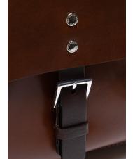 THE BRIDGE LORENZO Rucsac din piele pentru PC 14" Maro / Paladiu - Rucsacuri pentru laptop - 3