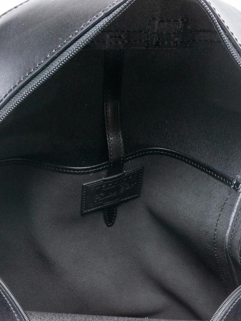 LORENZO Rucsac din piele pentru PC 14" negru - Rucsacuri pentru laptop