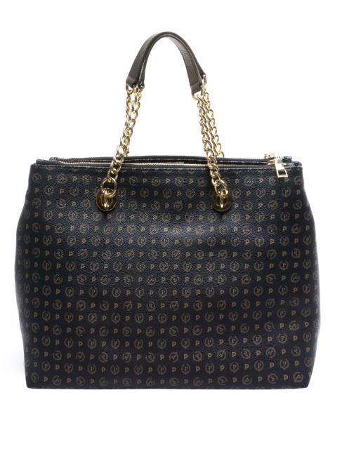 HERITAGE  Geanta cu bareta de umar negru de bronz - Genți femei