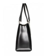 FURLA DORIS L Geantă tote din piele moale de vițel dublu avion negru - Genți femei - 3