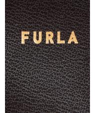 FURLA DORIS L Geantă tote din piele moale de vițel dublu avion negru - Genți femei - 4
