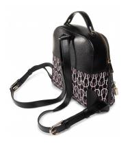 FURLA PIPER Rucsac din pânză și piele cu imprimeu cu lanț - Genți femei