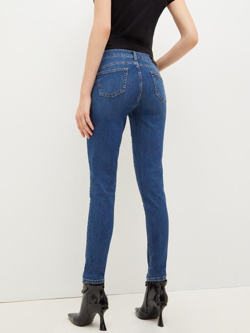 B.UP DIVINE H.W. Blugi skinny de dama den.blue dk.adorab.w - Jeans