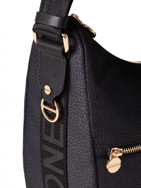 LUNA BAG MEDIUM Geantă LUNA Hobo, Mediu negru închis - Genți femei