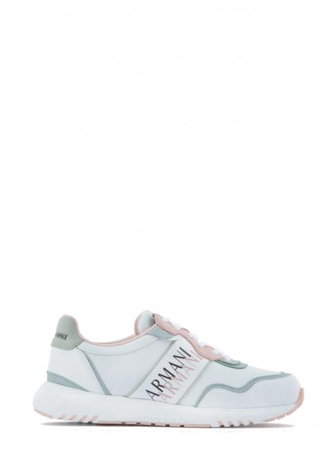 SNEAKERS Donna  op.alb + trandafir - Pantofi femei
