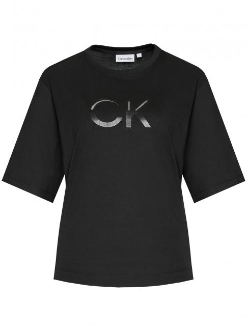 MESH LOGO Tricou relaxat Ck Black - tricou