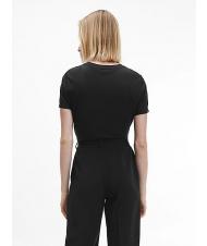 CALVIN KLEIN MICRO LOGO Tricou din bumbac, potrivire normală Ck Black - tricou - 2