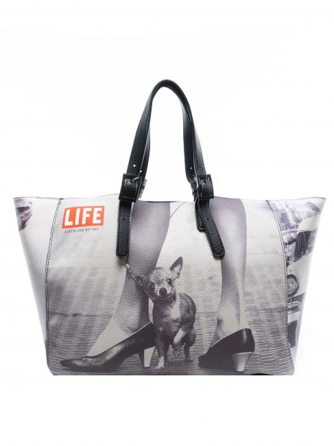 LIFE PETITE NICOLE Geanta de cumparaturi cu clutch câini - Genți femei