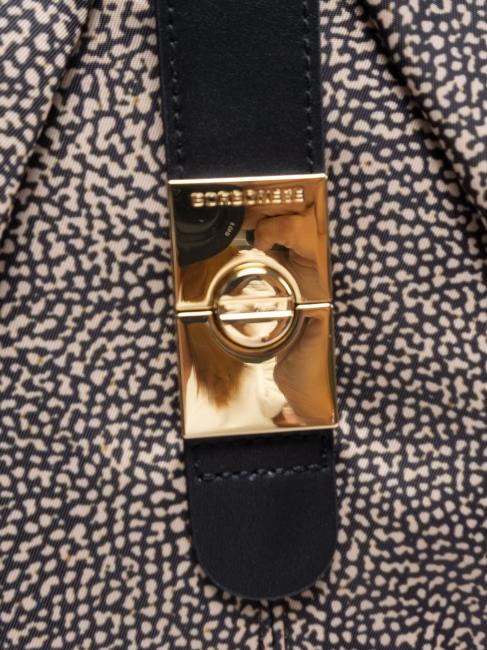 HOBO CORTINA MEDIUM Geantă de umăr medie OP / NATURAL / NEGRU - Genți femei