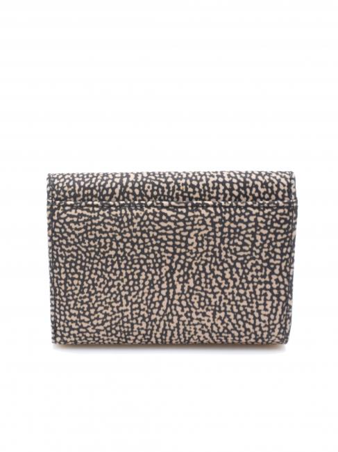 CLASSICA  Portofel mediu cu clapă OP / NATURAL / NEGRU - Portofele femei