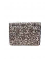 BORBONESE CLASSICA  Portofel mediu cu clapă OP / NATURAL / NEGRU - Portofele femei - 3