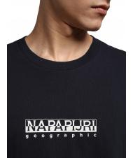 NAPAPIJRI S-BOX SS Tricou din bumbac cutie cu logo blu marine - tricou - 3