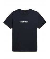 NAPAPIJRI S-BOX SS Tricou din bumbac cutie cu logo blu marine - tricou - 4