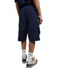 NAPAPIJRI N-DRU Bermudă cargo din bumbac cu centură albastru medieval - Pantaloni - 2