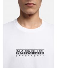 NAPAPIJRI S-BOX SS Tricou din bumbac cutie cu logo alb strălucitor 002 - tricou - 3