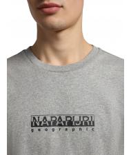 NAPAPIJRI S-BOX SS Tricou din bumbac cutie cu logo melange gri mediu - tricou - 3