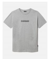 NAPAPIJRI S-BOX SS Tricou din bumbac cutie cu logo melange gri mediu - tricou - 4