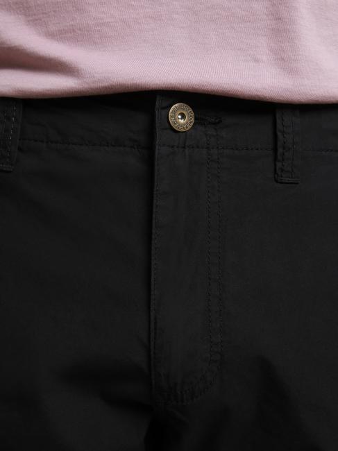 NOTO 5 Bermuda cargo din bumbac negru 041 - Pantaloni