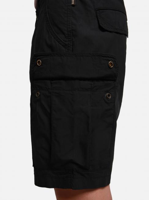 NOTO 5 Bermuda cargo din bumbac negru 041 - Pantaloni