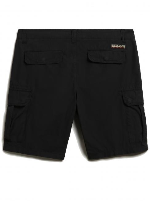 NOTO 5 Bermuda cargo din bumbac negru 041 - Pantaloni
