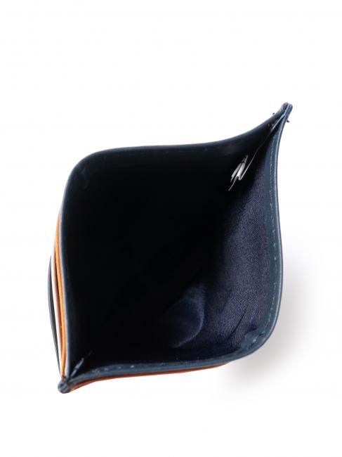 COLORFULL Suport plat pentru card din piele negru - Portofele bărbați