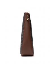 POLLINI HERITAGE  Geantă de umăr cu lanț negru maro - Genți femei - 3