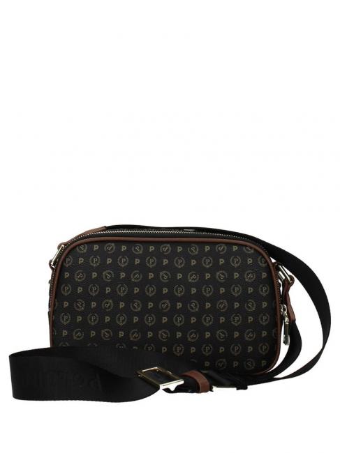 HERITAGE  Geantă pentru cameră cu curea de umăr negru maro - Genți femei