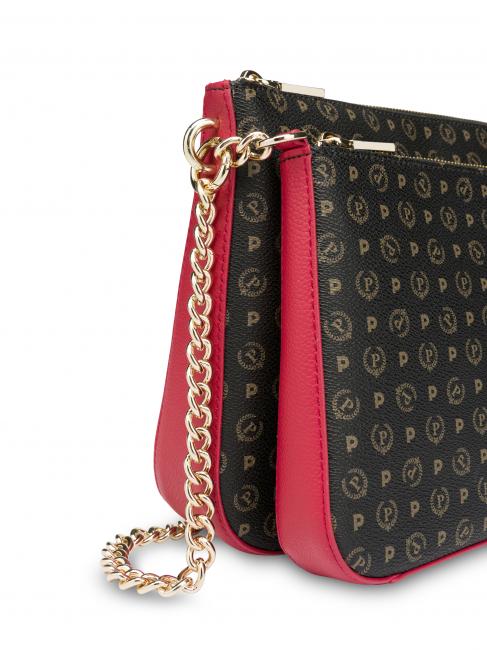 HERITAGE  Geantă de umăr cu lanț lac negru - Genți femei