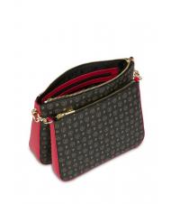 POLLINI HERITAGE  Geantă de umăr cu lanț lac negru - Genți femei - 4