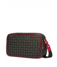 POLLINI HERITAGE  Geantă pentru cameră cu curea de umăr lac negru - Genți femei - 2