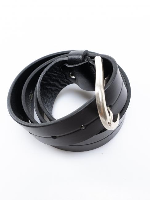 CINTURA IN PELLE Fabricat in Italia negru - Curele