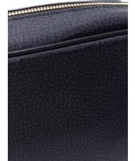 BORBONESE CAMERA CASE SMALL ECO LINE Geantă de umăr mini, din material textil negru închis - Genți femei - 4