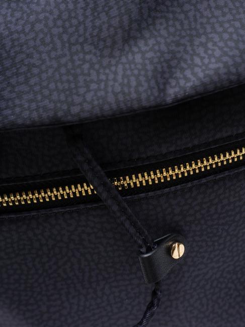 BORBONES Rucsac mediu din țesătură negru închis - Genți femei