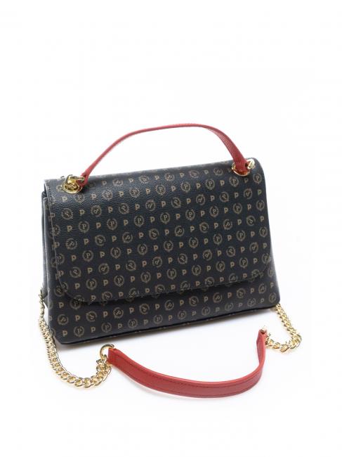 HERITAGE Geantă de umăr medie lac negru - Genți femei