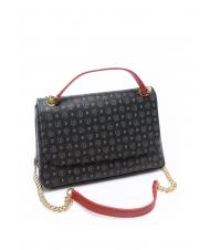 POLLINI HERITAGE Geantă de umăr medie lac negru - Genți femei - 2