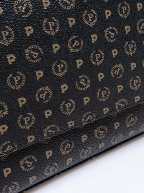 HERITAGE Geantă de umăr medie lac negru - Genți femei