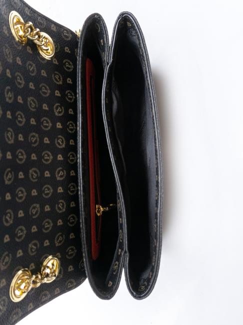 HERITAGE Geantă de umăr medie lac negru - Genți femei