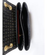 POLLINI HERITAGE Geantă de umăr medie lac negru - Genți femei - 5