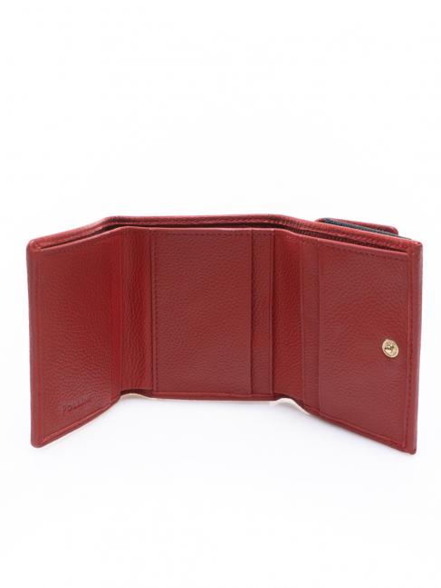 HERITAGE Portofel cu clapă lac negru - Portofele femei