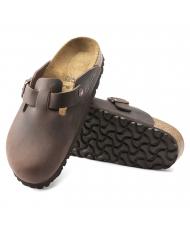 BIRKENSTOCK BOSTON Sandale sabot din piele habana - Pantofi unisex - 6