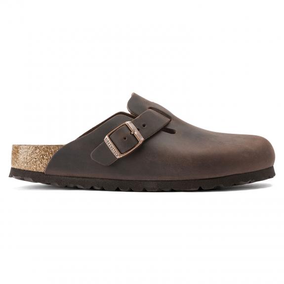 BOSTON Sandale sabot din piele habana - Pantofi unisex