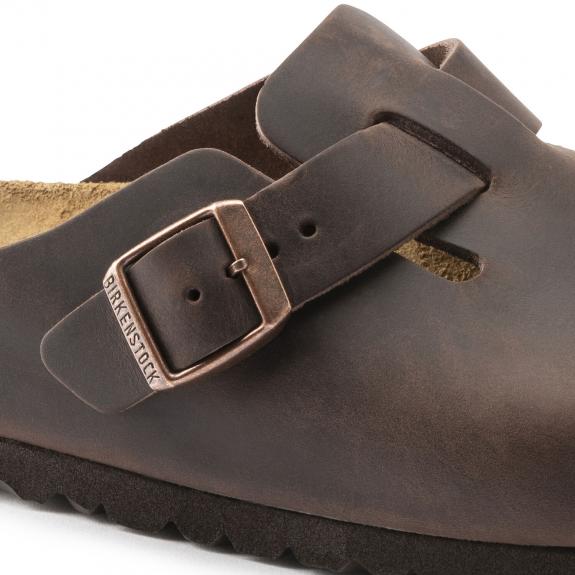 BOSTON Sandale sabot din piele habana - Pantofi unisex