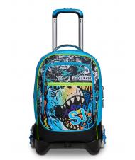 SJGANG GANG ANIMALI FLIP 3D SJ Rucsac troler detasabil cu roti triple negru - Rucsacuri cu role - 9