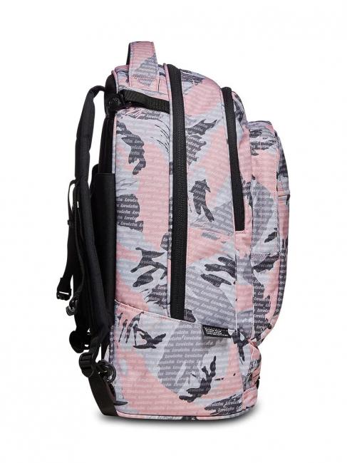NEW PLUG FANTASY Rucsac troler cu troler detasabil logo camufut roz - Rucsacuri cu role