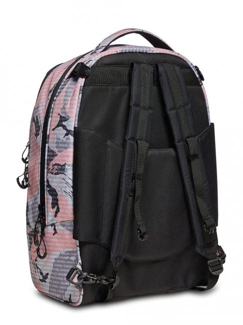NEW PLUG FANTASY Rucsac troler cu troler detasabil logo camufut roz - Rucsacuri cu role