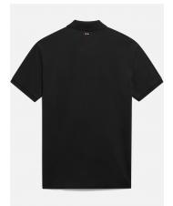 NAPAPIJRI ELBAS JERSEY Tricou polo din bumbac Micrologist negru 041 - maiou Polo - 6