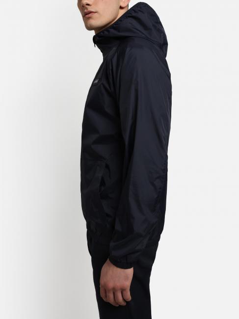 A-MORGEX Jachetă cu glugă cu logo Kway blu marine - Geci de bărbați